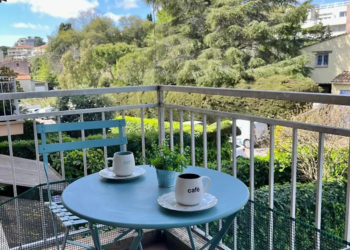 2p 50m2 With Ac & Free Parking & 2 Balconies Antibes